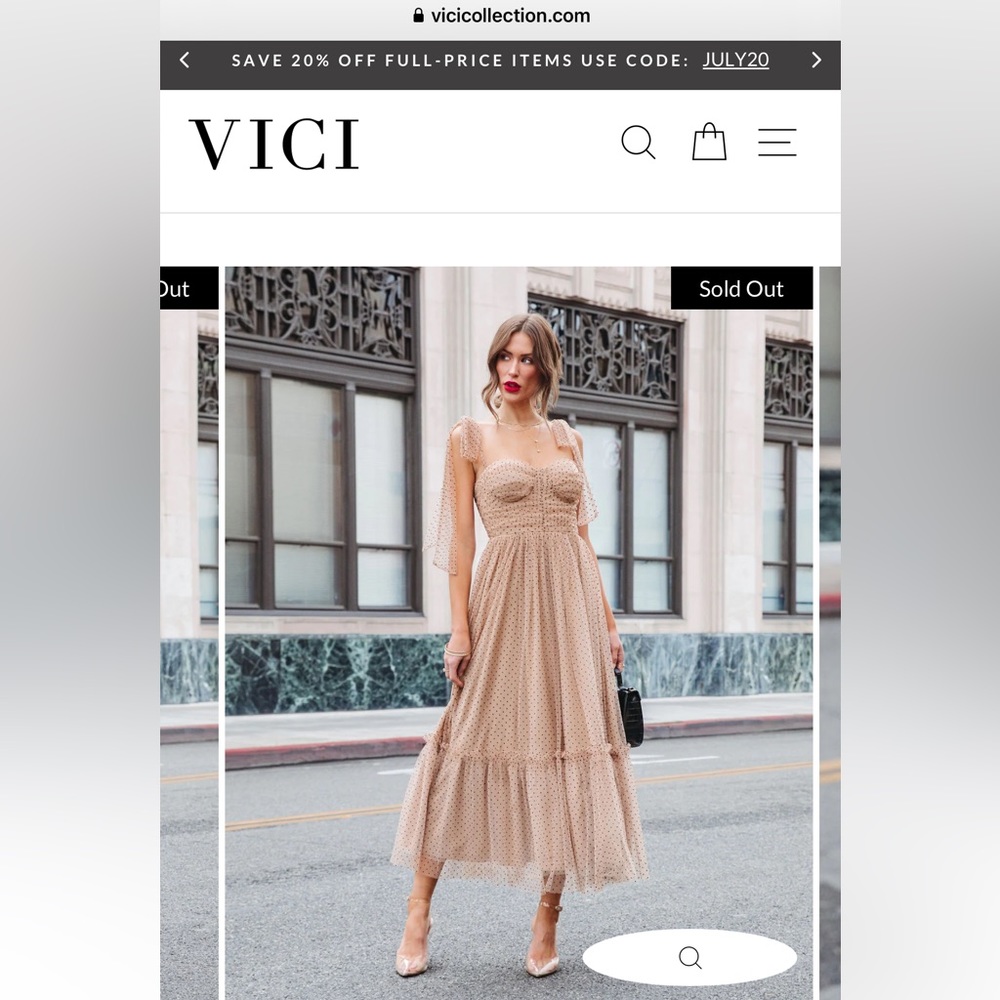 Frances tulle polka dot midi dress